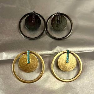 2 for $20! Abstract post earrings